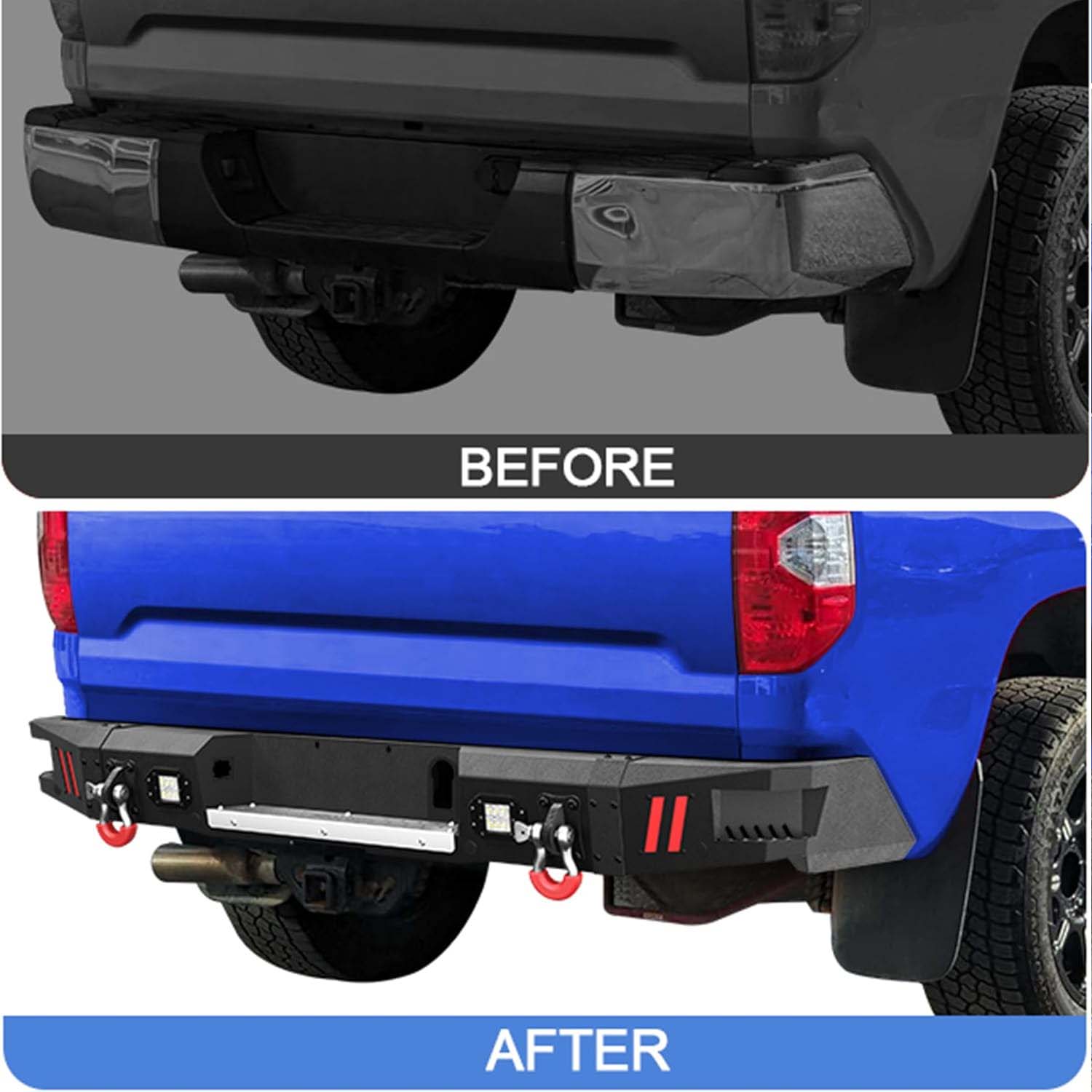 2014 - 2021 Toyota Tundra Rear Steel Bumper - Image 6