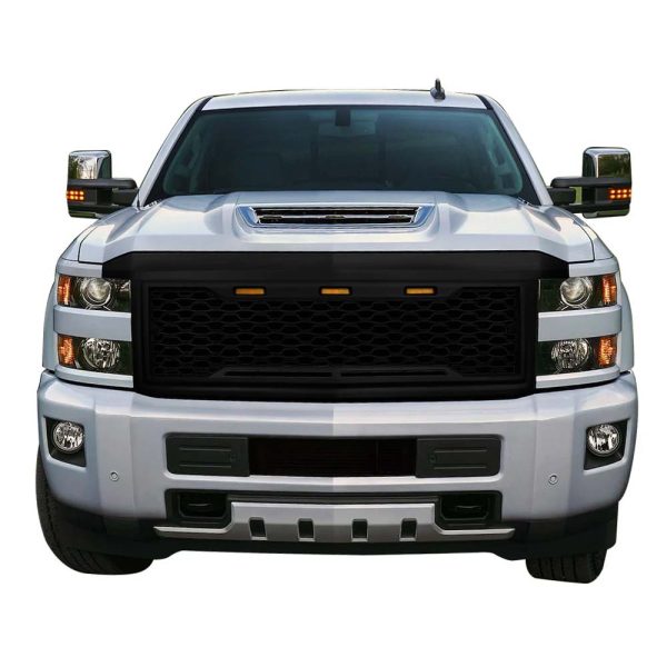 2015 - 2018 Silverado 2500 / 3500 Grille w/ Lights - Image 4