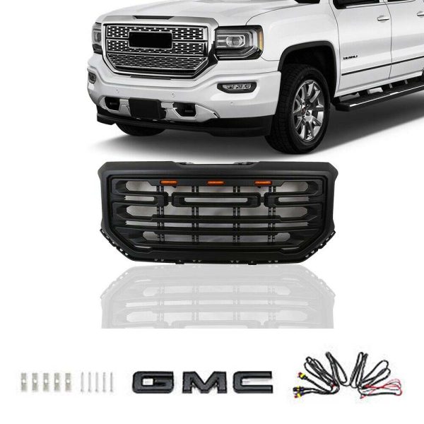 2016 - 2018 GMC Sierra 1500 Grille w/ LED - Image 4