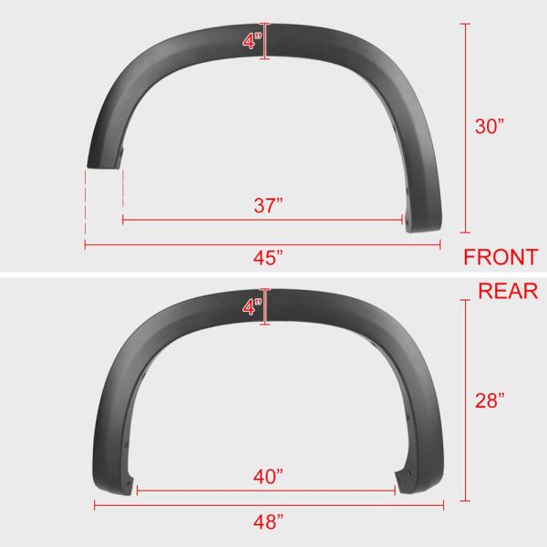 2019 - 2021 Chevrolet Silverado 1500 OE Style Fender Flares - Image 2