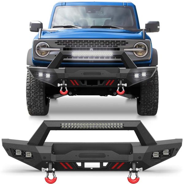 2021 - 2024 Ford Bronco Steel Bumper With LED Lights - Image 2