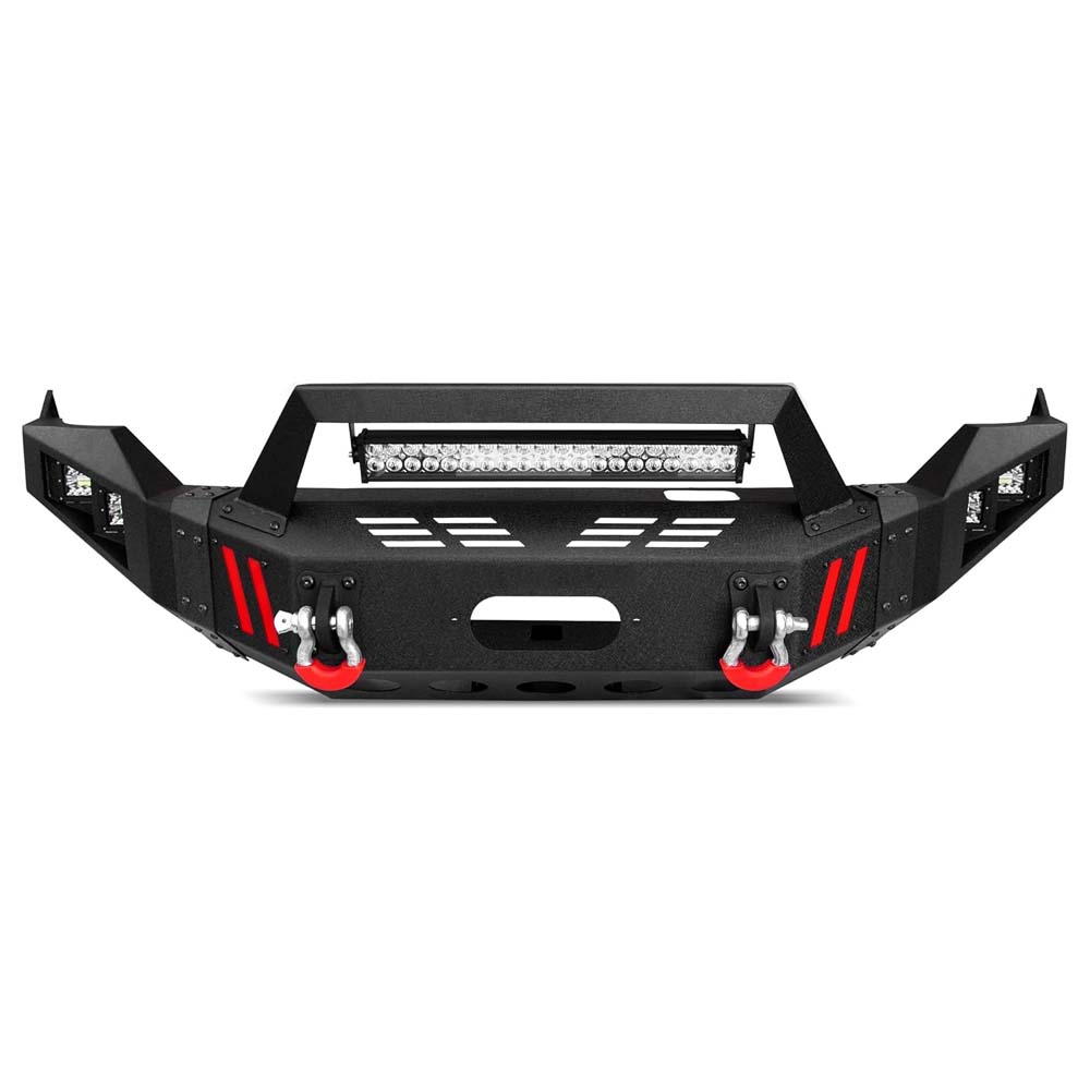 Full Width Front Bumper for Ram 1500 (2013-2018, 2019-2023 Classic) – Winch Plate, LED Lights, D-rings