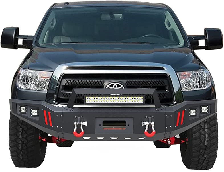 2014 – 2018 Tundra Steel Front Bumper With LED Lights