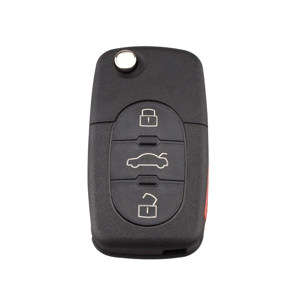 4 Buttons 4D0837231E 315Mhz ID48 Chip Car Key Fob Flip Remote Key For Audi A4 A6 A8 TT S4 S6 S8