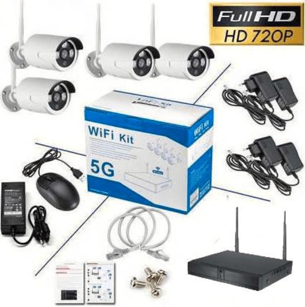 4CH HD Nvr Wireless Security Camera System Kit