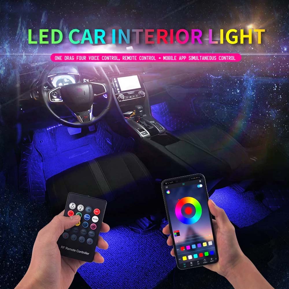 Interior Car Lights LED Strip Light APP Control RGB Music Sync ***