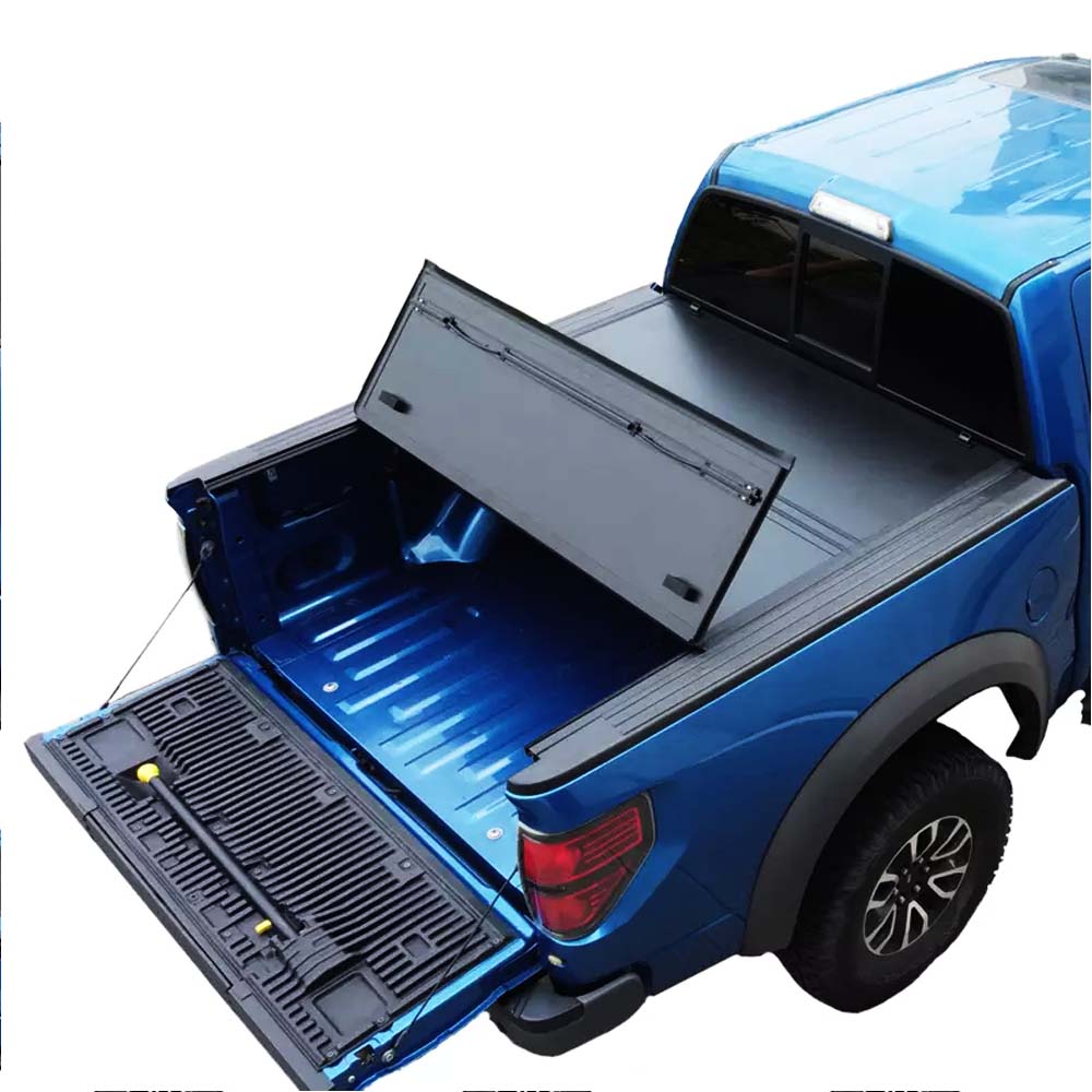 Flip Back Hard Low Profile Tonneau Cover for 2014 – 2018 GMC Sierra / Chevrolet Silverado 1500 (6.5ft Bed)