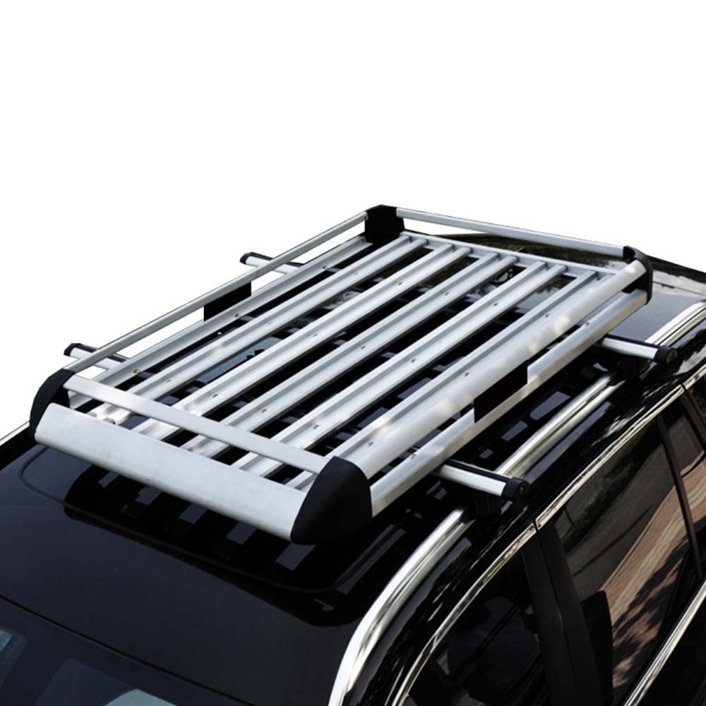 Crossbars 100LBS Roof Racks Compatible for 50″X 38″Aluminum Rain Gutters Mounts Crossbars