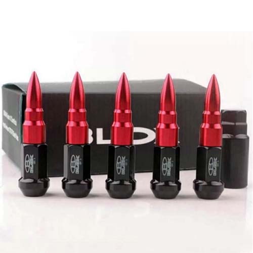 BLOX M12 x 1.50 Lug Nut Extendable Bullet Red/Black