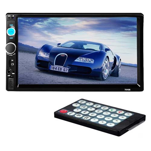 2 DIN 7” Inch LCD Touch Screen Car Radio Player Support Bluetooth Hands Free 1080P Movie Rear View Camera