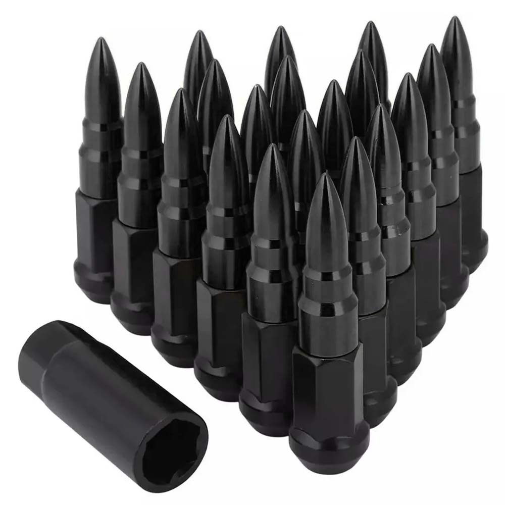 BLOX M12 x 1.25 Lug Nut Extendable Bullet Black