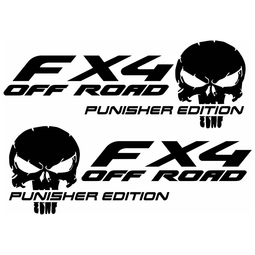 4×4 OFF ROAD FX4 Punisher Edition Vinyl Decal Stickers