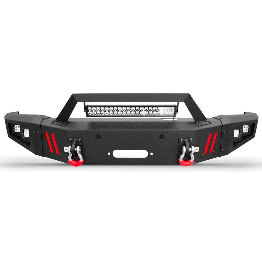 2015 – 2019 Silverado 2500 3500 Steel Front Bumper W/ LED Lights