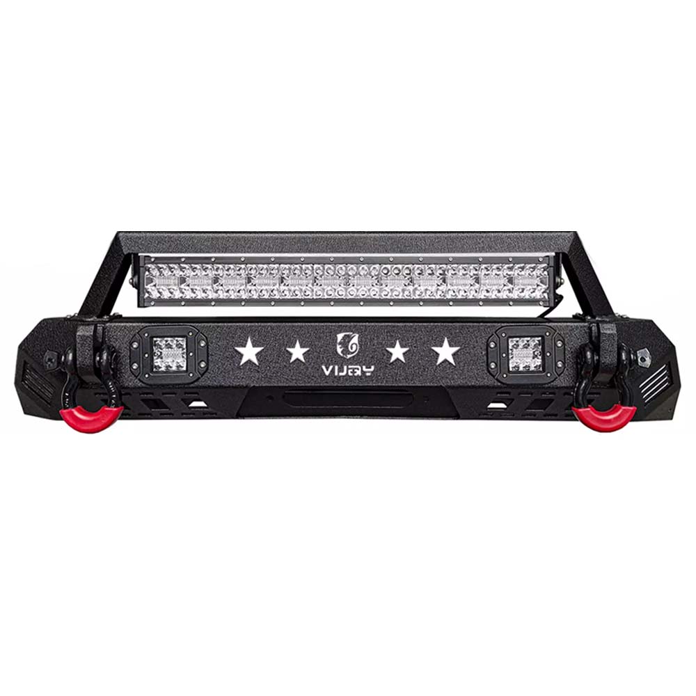 2016 – 2023 Toyota Tacoma Steel Front Bumper With LED Lights