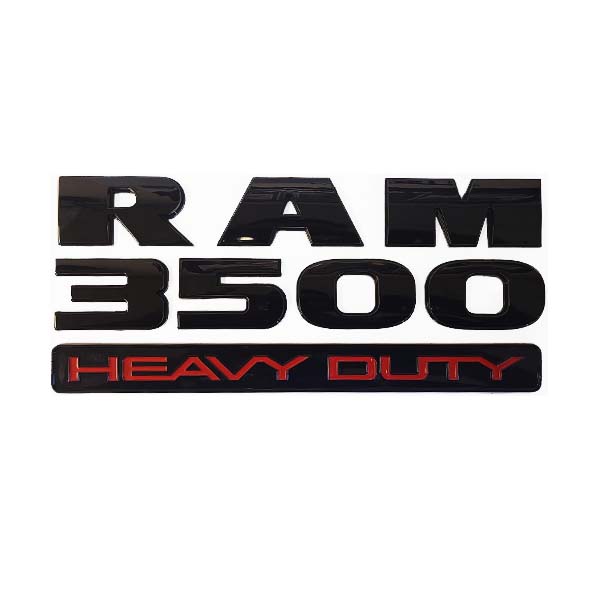 RAM 3500 Heavy Duty Emblem Badge (Black)