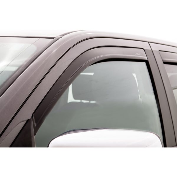 09-18 Dodge RAM 1500 Crew Cab Window Visor In-Channel Window Deflectors 4pc - Matte Black - Image 2