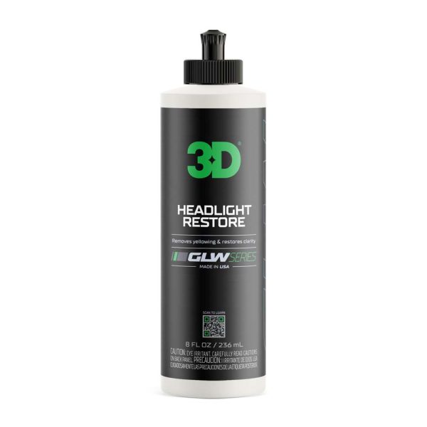 3D GLW HEADLIGHT RESTORE 8OZ