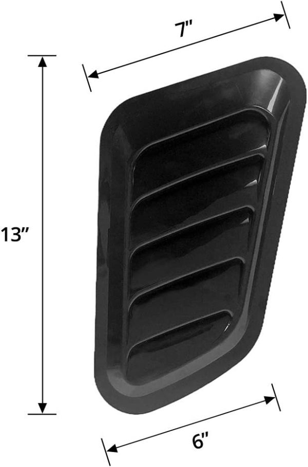 Decorative Hood Car Air Vent BLack 2 PCS - Image 2