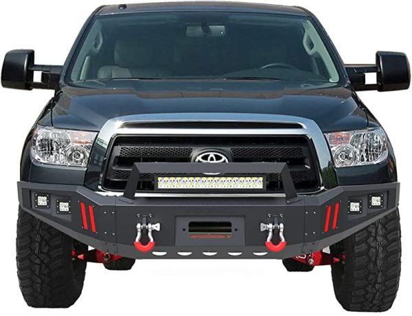 2014 - 2018 Tundra Steel Front Bumper With LED Lights