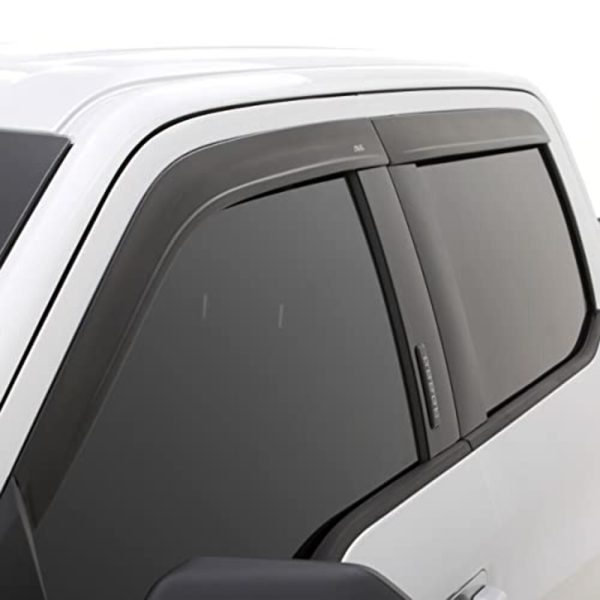 09-18 Dodge RAM 1500 Crew Cab Window Visor In-Channel Window Deflectors 4pc - Matte Black