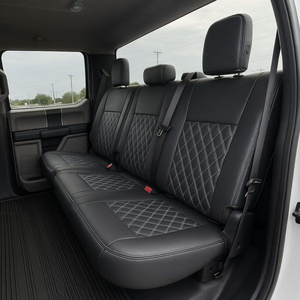 F-150 SuperCrew & SuperCab 2015 – 2024 / F-250/F-350 Crew Cab 2017 – 2022 Custom-Fit Full Set Seat Covers - Image 2