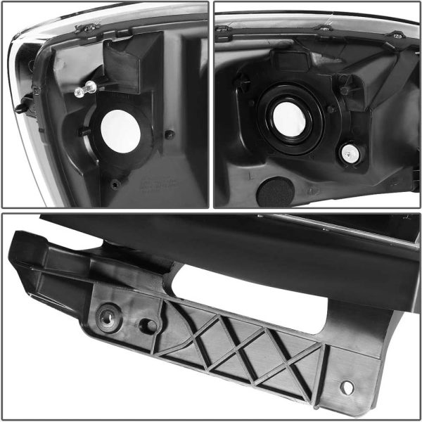 Assembly Compatible with 2006-2008 Dodge Ram 1500 / 2006-2009 Dodge Ram 2500 3500 Black Housing - Image 3