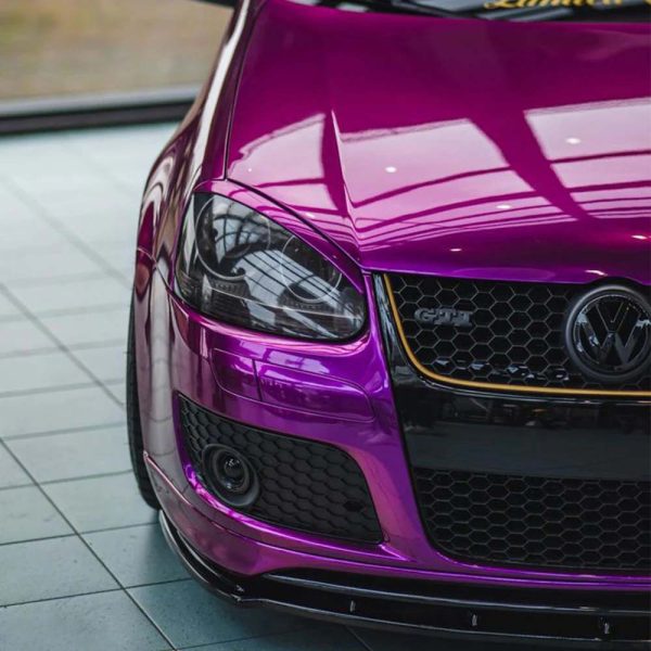 Glossy Metallic Grape Purple Vinyl Wrap - Image 2
