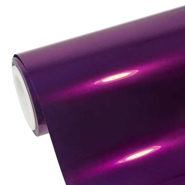 Glossy Metallic Grape Purple Vinyl Wrap - Image 3
