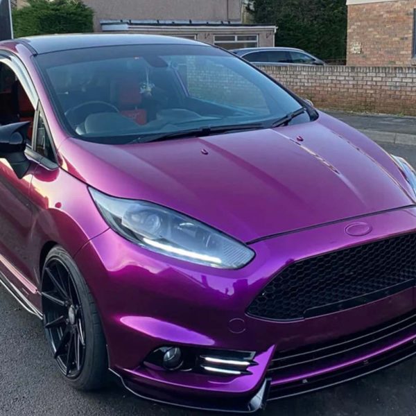 Glossy Metallic Grape Purple Vinyl Wrap - Image 4