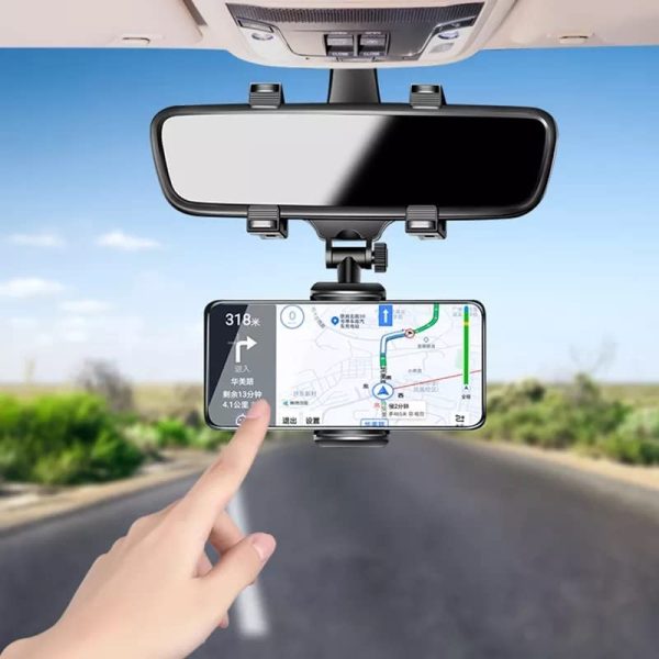 Rearview Car Phone Mount Mobile Phone Holder - Image 2