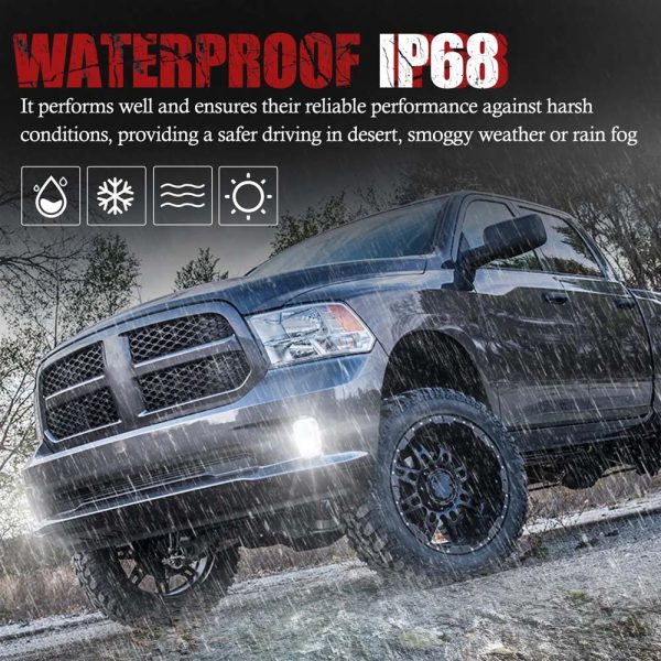 LED Bumper fog Light for 2013 - 2018 Dodge Ram 1500 - Image 4