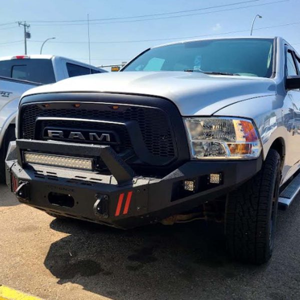 Full Width Front Bumper for Ram 1500 (2013-2018, 2019-2023 Classic) - Winch Plate, LED Lights, D-rings - Image 10