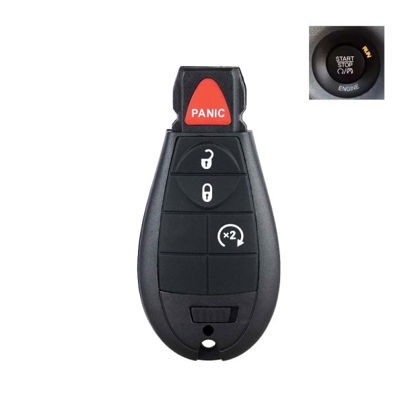 Dodge 2008-2012 Challenger Jeep 2009- 2015 Grand Cherokee Smart Remote Key Fob 433Mhz M3N5WY783X IYZ-C01C