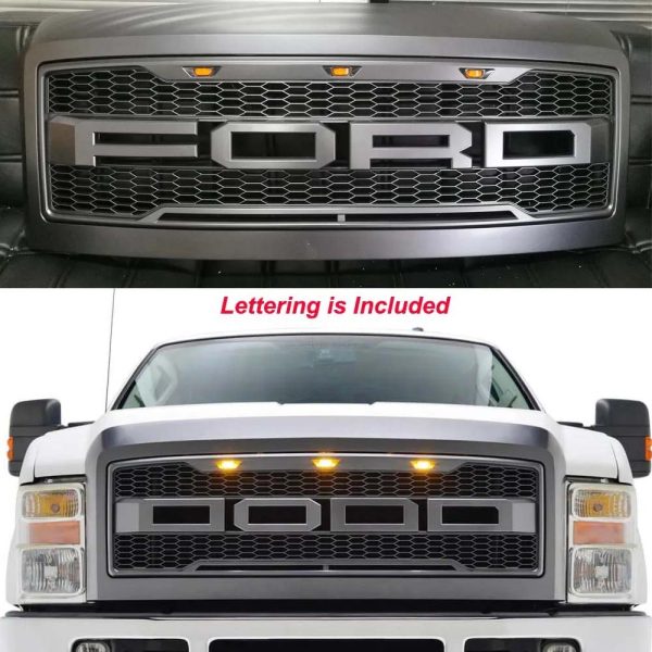 2008 - 2010 FORD F-250 / F350 Super Duty Grille w/ LED - Image 5