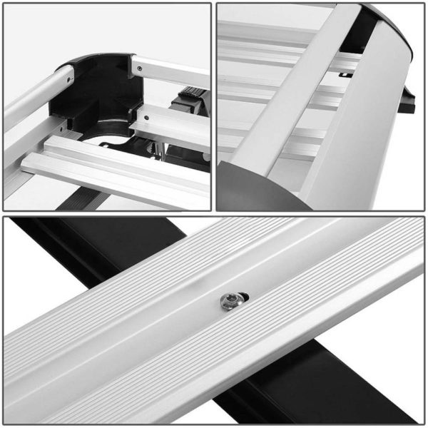 Crossbars 100LBS Roof Racks Compatible for 50"X 38"Aluminum Rain Gutters Mounts Crossbars - Image 3