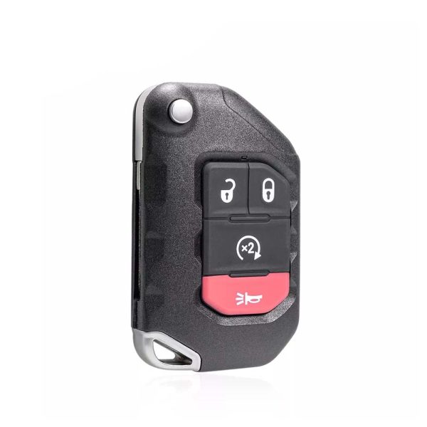 New Flip Remote Key Fob for 2018-2022 Jeep Wrangler Gladiator with 433.92Mhz Frequency, OHT1130261 ASK PCF7939M 4A Chip 4 Button