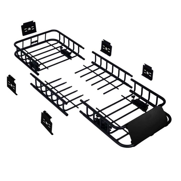 Skinny Roof Rack Mount Cargo Basket 200 Lb. - Image 2