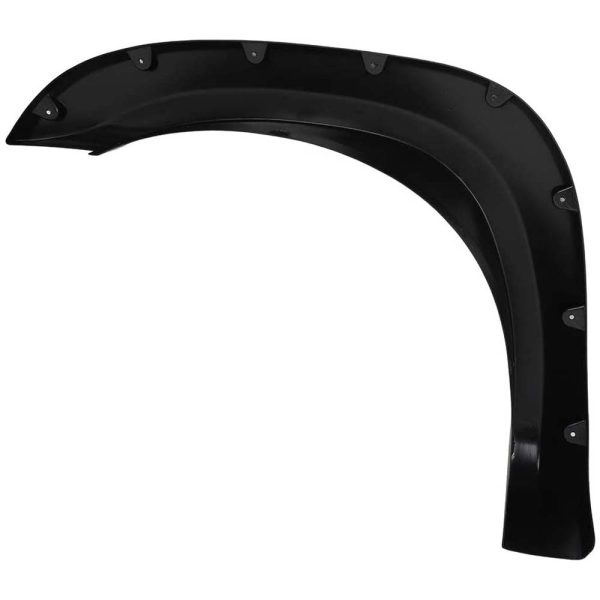 Black Pocket Rivet Style Front & Rear Fender Flares Fits 04-14 Nissan Titan - Textured - Image 3