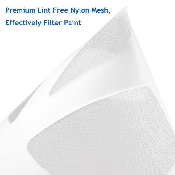 Cone Paint Filter Strainer Screen Funnel 125 Micron Paint Filter with Fine Nylon Mesh (Pack of 50) - Image 3