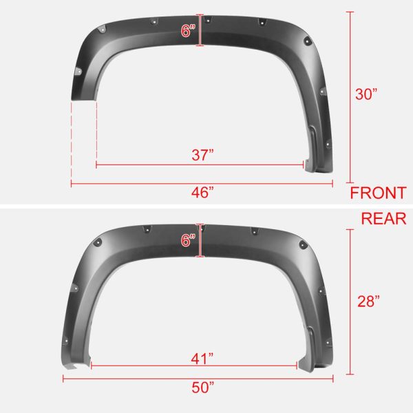 2020 - 2022 Chevrolet Silverado 2500/3500 Pocket Style Fender Flares - Image 2