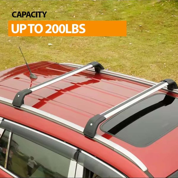 Flush Rail Mount Roof Rack Crossbars 111cm / 47" - Image 2