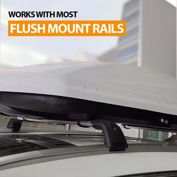 Flush Rail Mount Roof Rack Crossbars 111cm / 47" - Image 3