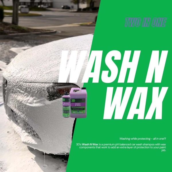 3D Wash N Wax Car Wash Soap With Wax Protection - Image 2