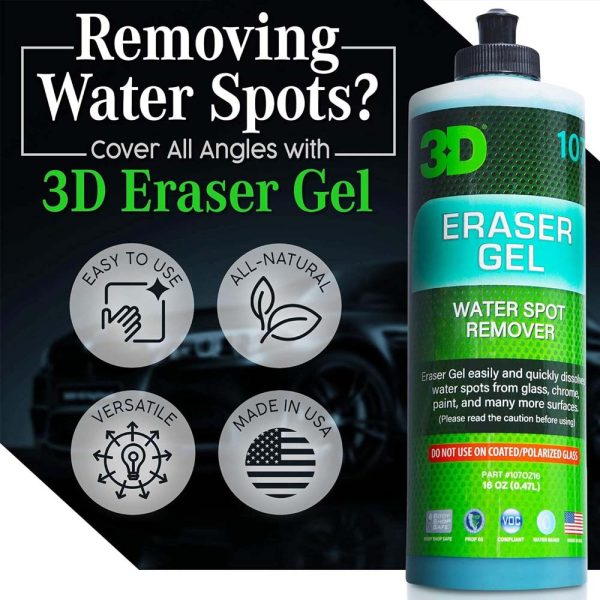 3D Eraser Water Spot Remover Gel 16OZ - Image 3